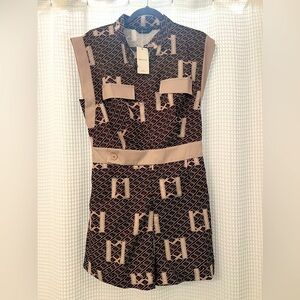 SOLLINARRY jumper with pockets.SIZE L brown and tan colors with some white. NWT